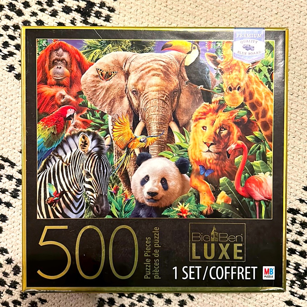 Jungle Animals 500 piece jigsaw puzzle - Big Ben Luxe